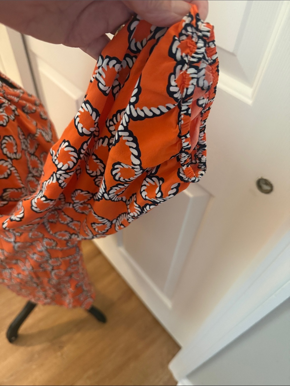 crown & ivy Orange Printed V-Neck Tunic - Picture 4 of 5